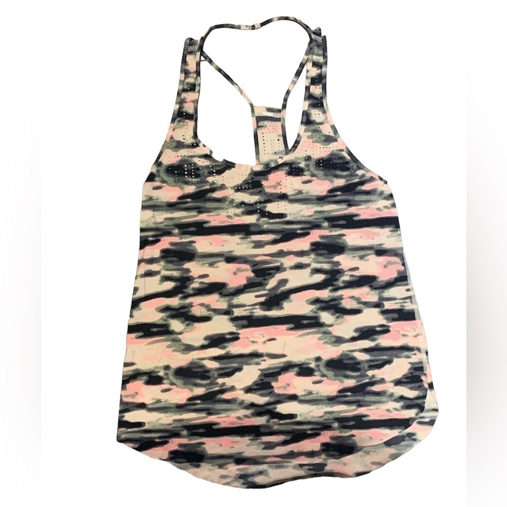 Lululemon Water Bound Singlet Tank Wamo Camo Barely Pink 4